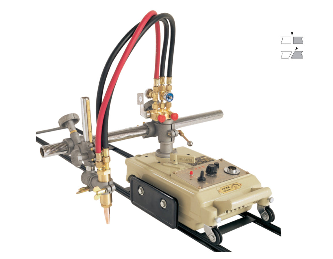 Plate track gas cutting machine
