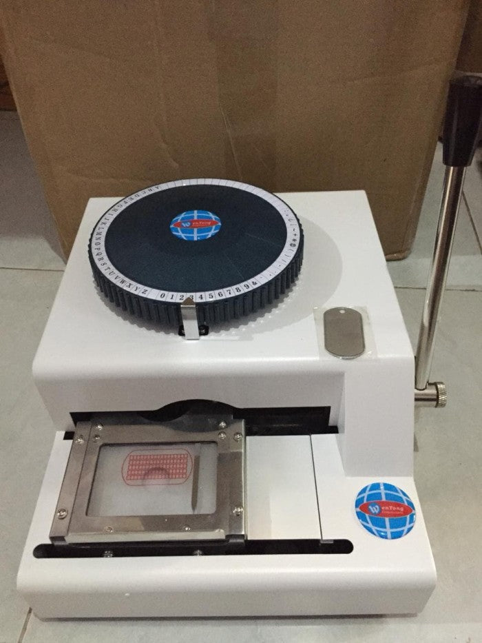 Manual Metal ID Tag Embossing Machine