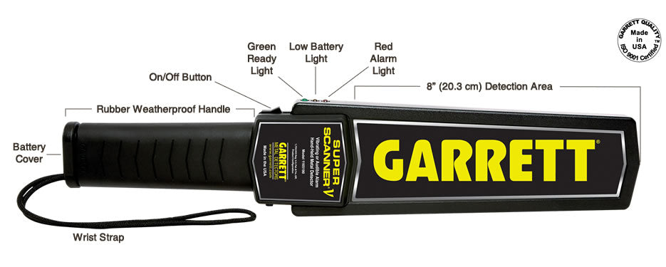 Super Scanner V Garrett Hand-Held Metal Detector SAUDI ARABIA